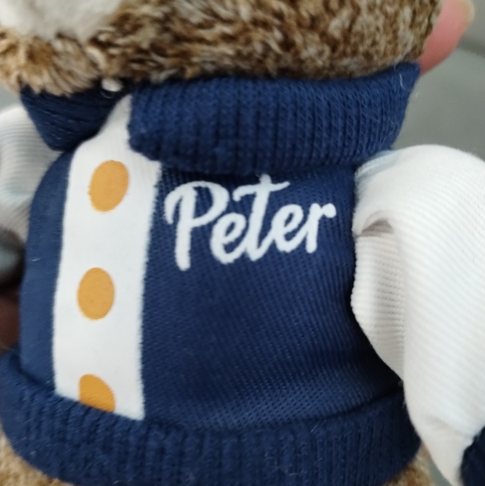 Dan Dee Official Movie 2  Plush  Peter Rabbit Bunny Adorable Small 8" keychain  - Picture 12 of 13